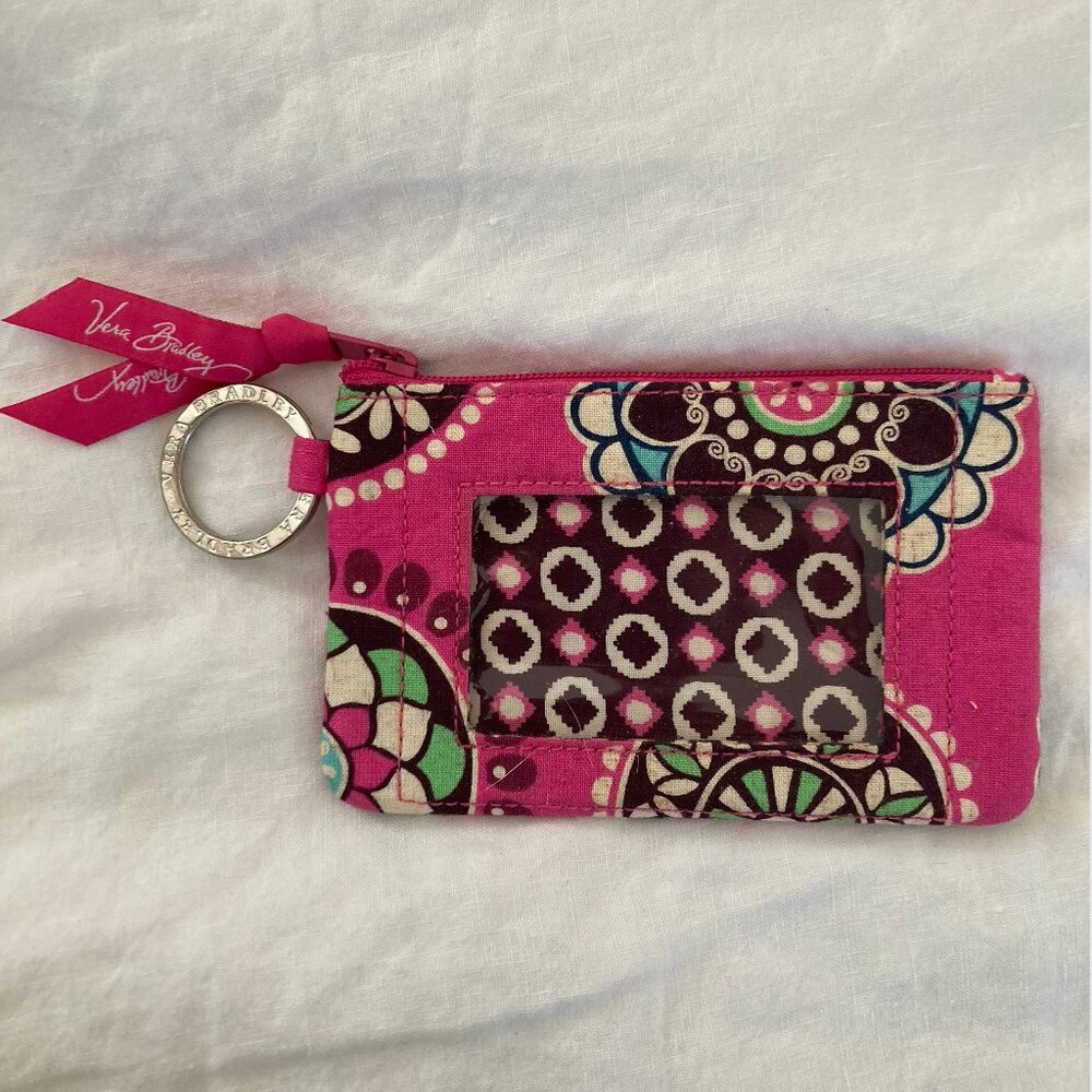 Vera Bradley Pink Floral Card Case/Wallet